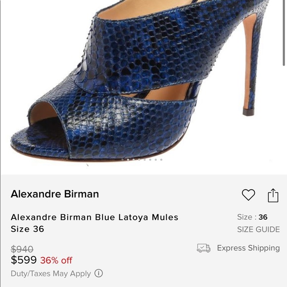 Alexandre Birman Python Mules - Picture 6 of 6